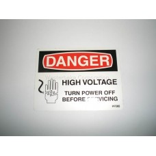 Westerbeke, Label, high voltage-servicing, 047085