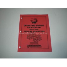 Westerbeke, Manual, operator 3.0 bpmg/bcg, 048009