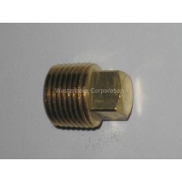 Universal, Plug 3/8 Npt Sq Head Brass, 287077